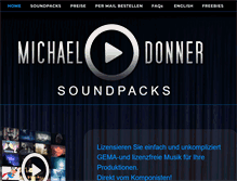 Tablet Screenshot of michael-donner-soundpacks.de